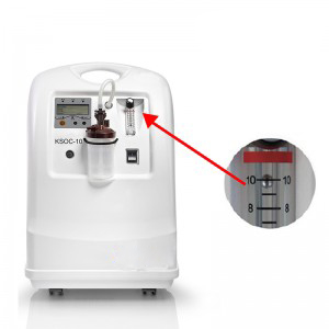 High flow 10L oxygen concentrator high pressure output suitable for ventilator Cpap and Bipap and homefill